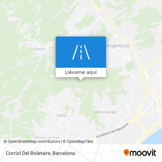 Mapa Corriol Del Boletaire