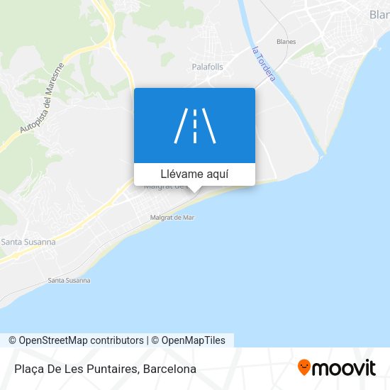 Mapa Plaça De Les Puntaires