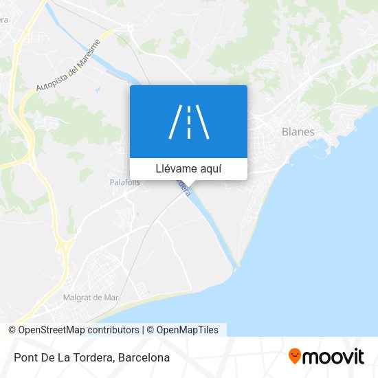 Mapa Pont De La Tordera