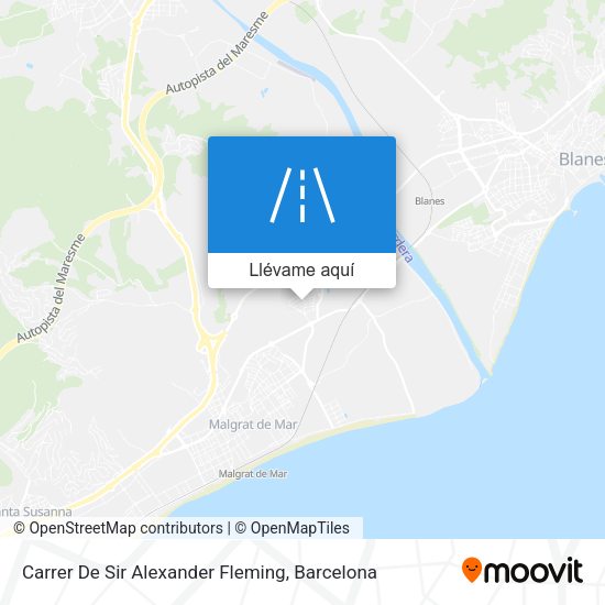 Mapa Carrer De Sir Alexander Fleming