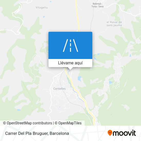 Mapa Carrer Del Pla Bruguer