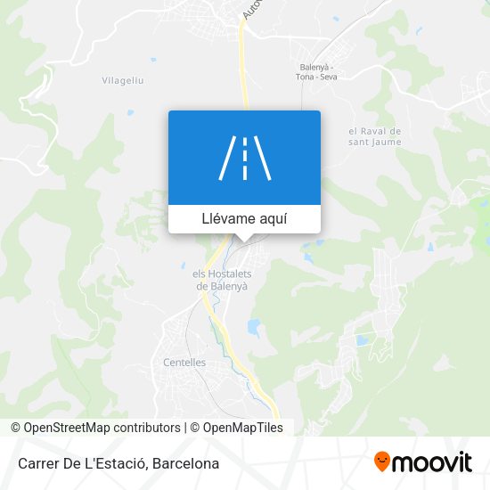 Mapa Carrer De L'Estació