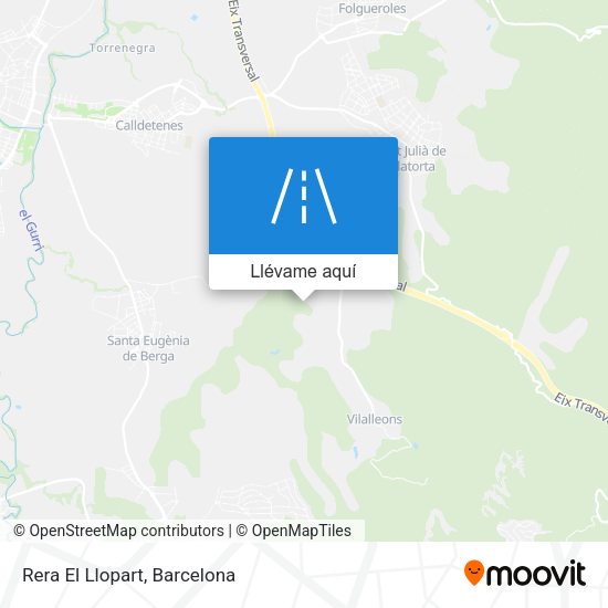Mapa Rera El Llopart