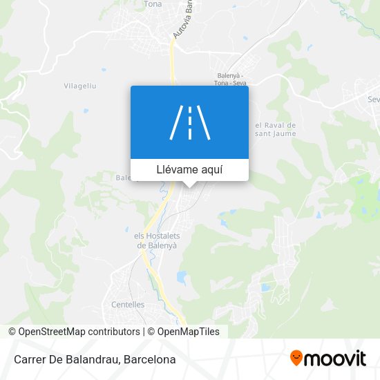Mapa Carrer De Balandrau