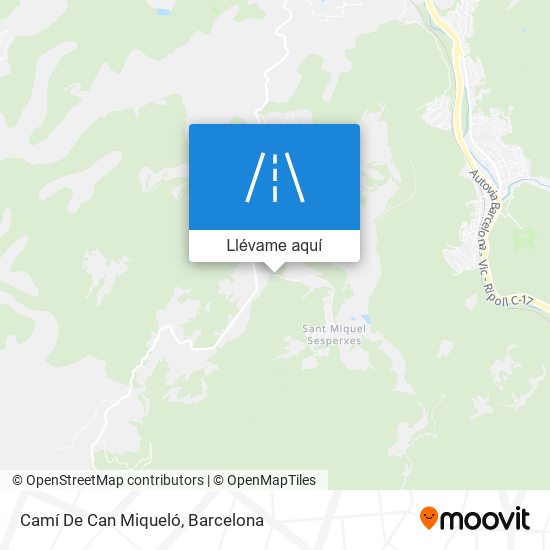Mapa Camí De Can Miqueló