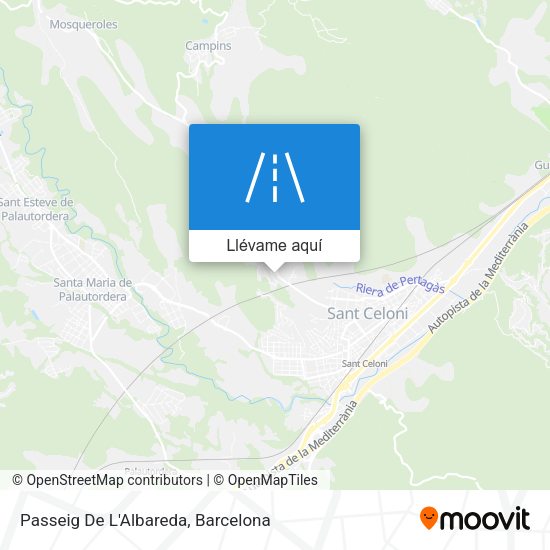 Mapa Passeig De L'Albareda