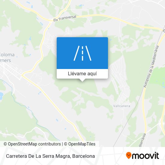 Mapa Carretera De La Serra Magra