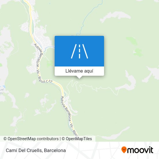 Mapa Camí Del Cruells