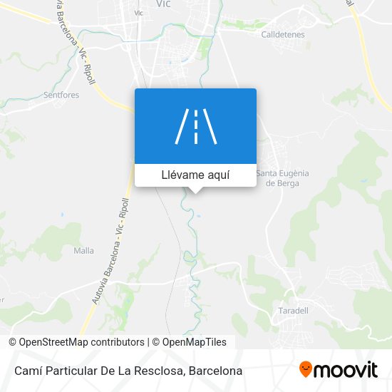 Mapa Camí Particular De La Resclosa