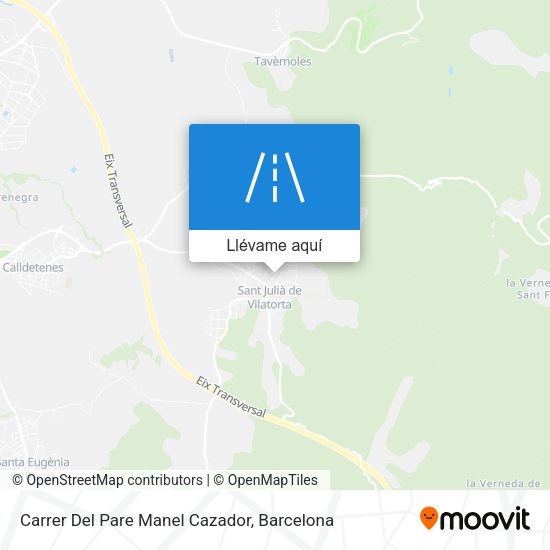Mapa Carrer Del Pare Manel Cazador