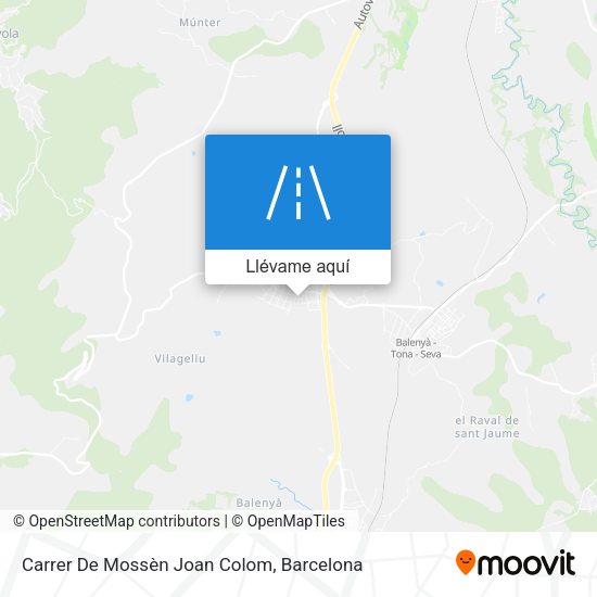 Mapa Carrer De Mossèn Joan Colom