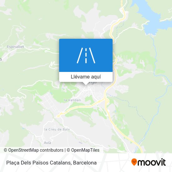 Mapa Plaça Dels Països Catalans