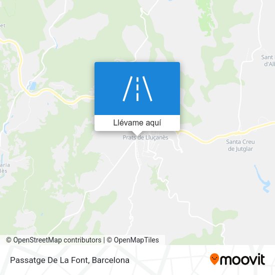 Mapa Passatge De La Font