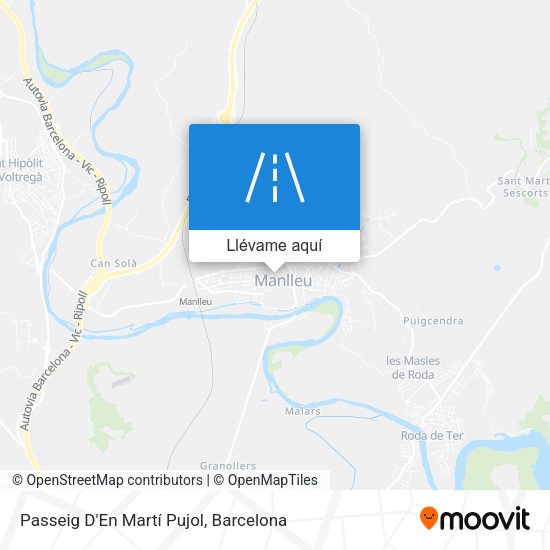 Mapa Passeig D'En Martí Pujol