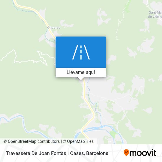 Mapa Travessera De Joan Fontàs I Cases