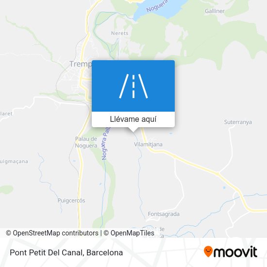 Mapa Pont Petit Del Canal