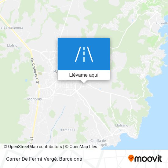 Mapa Carrer De Fermí Vergé