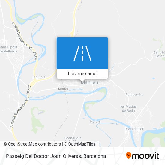 Mapa Passeig Del Doctor Joan Oliveras