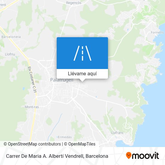 Mapa Carrer De Maria A. Albertí Vendrell