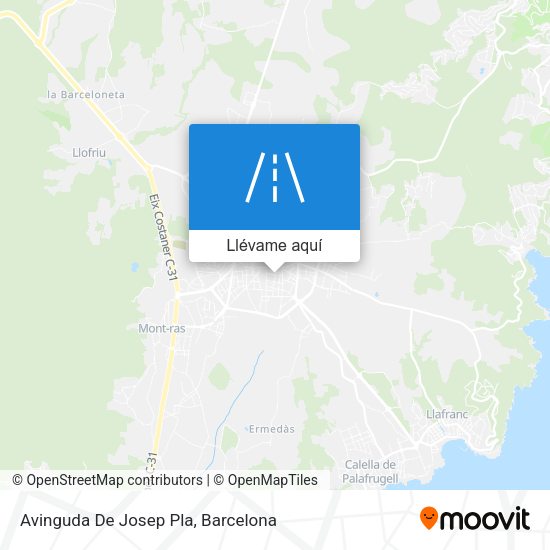 Mapa Avinguda De Josep Pla