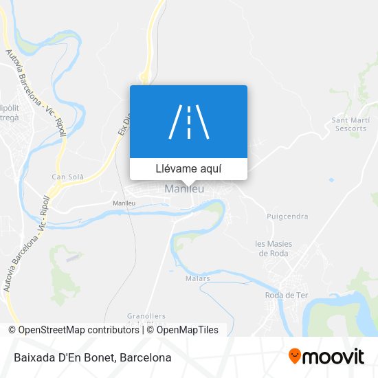 Mapa Baixada D'En Bonet
