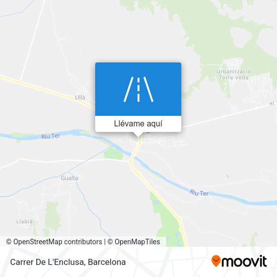 Mapa Carrer De L'Enclusa