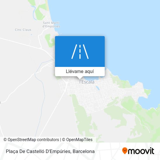 Mapa Plaça De Castelló D'Empúries
