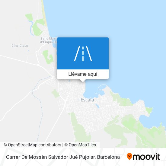 Mapa Carrer De Mossèn Salvador Jué Pujolar
