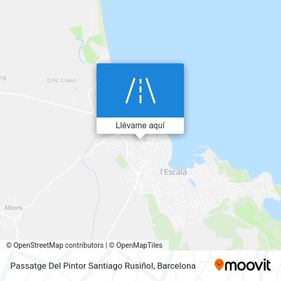 Mapa Passatge Del Pintor Santiago Rusiñol