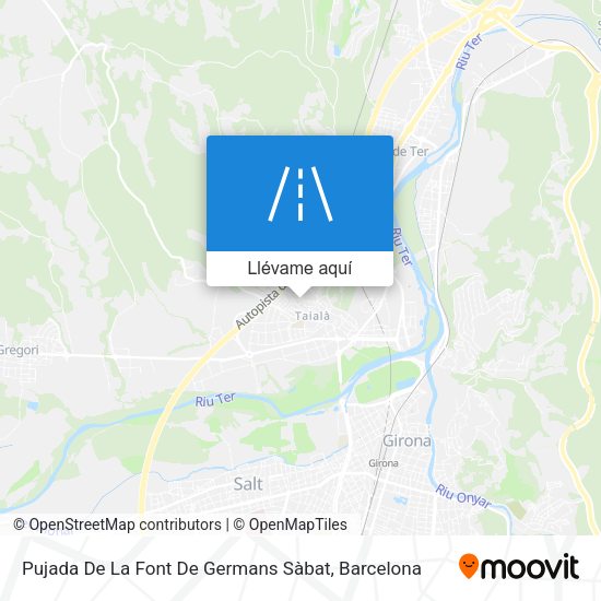 Mapa Pujada De La Font De Germans Sàbat