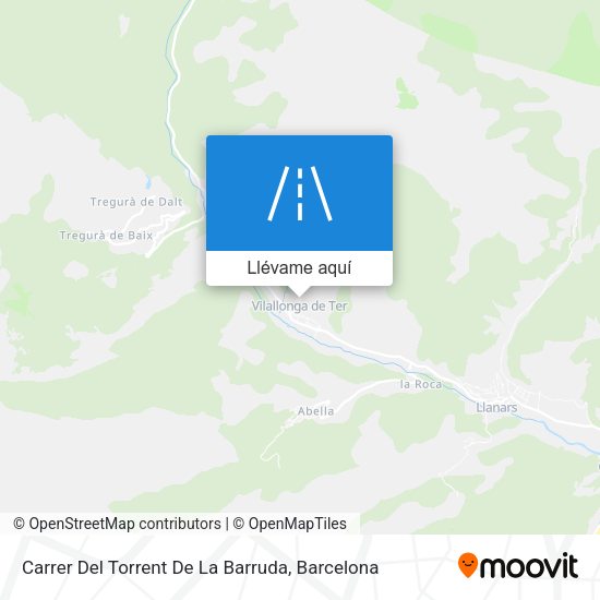 Mapa Carrer Del Torrent De La Barruda