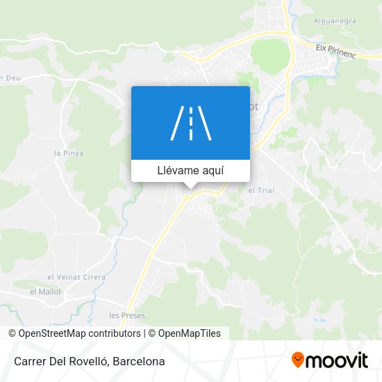 Mapa Carrer Del Rovelló