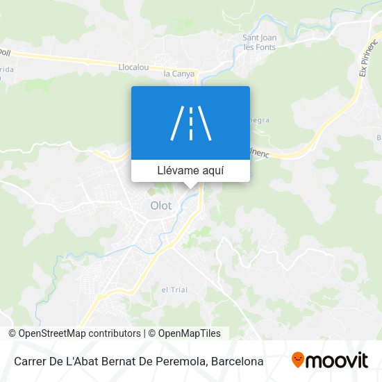 Mapa Carrer De L'Abat Bernat De Peremola