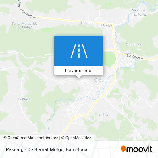 Mapa Passatge De Bernat Metge