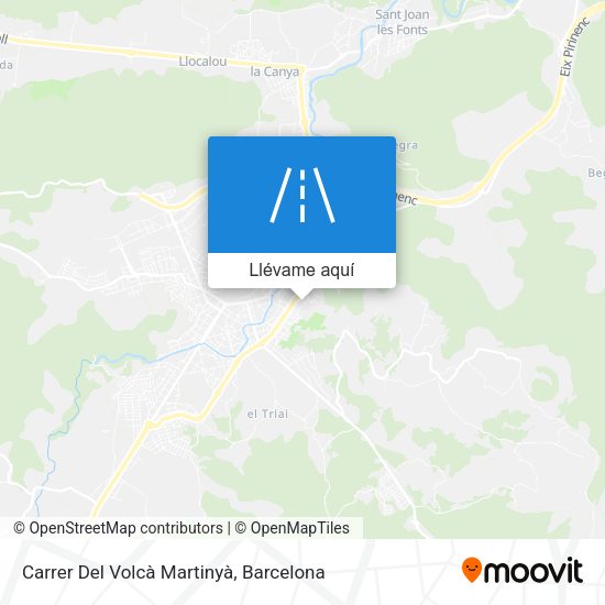 Mapa Carrer Del Volcà Martinyà