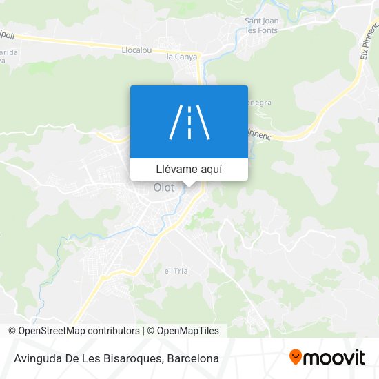 Mapa Avinguda De Les Bisaroques