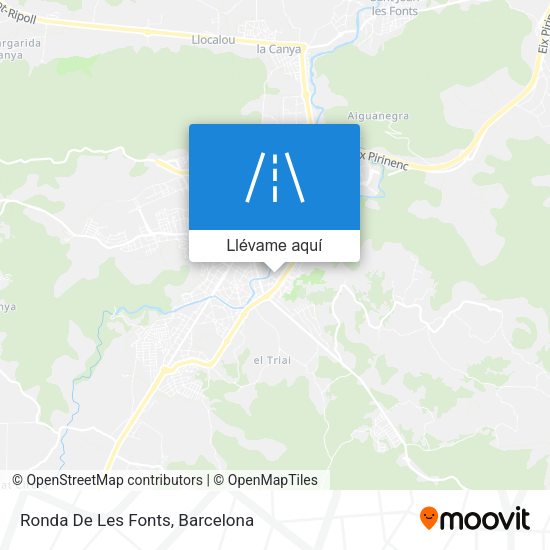 Mapa Ronda De Les Fonts