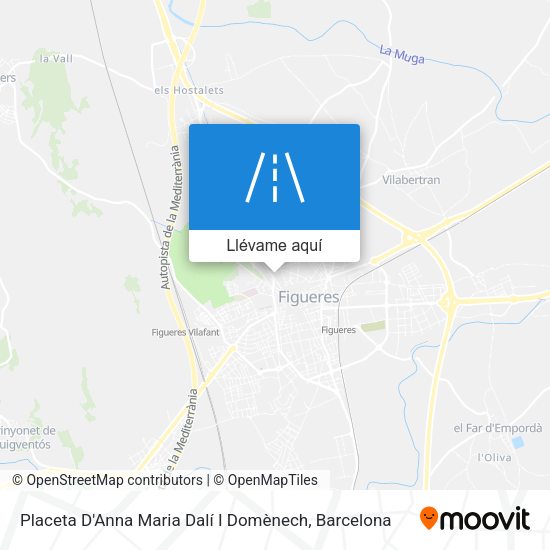 Mapa Placeta D'Anna Maria Dalí I Domènech