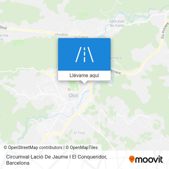 Mapa Circumval·Lació De Jaume I El Conqueridor