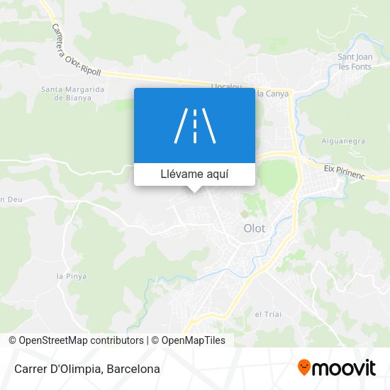 Mapa Carrer D'Olimpia