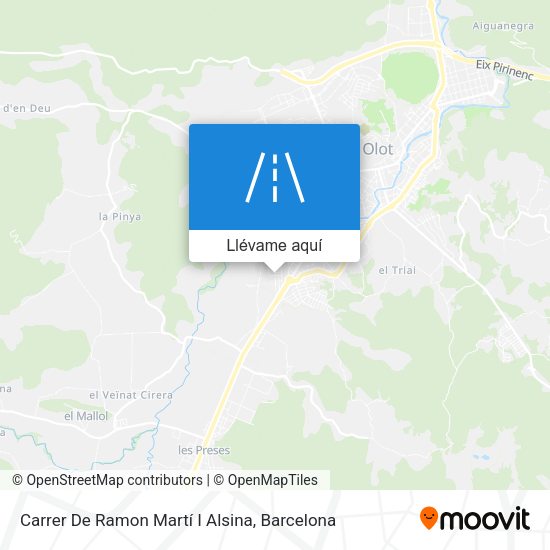 Mapa Carrer De Ramon Martí I Alsina