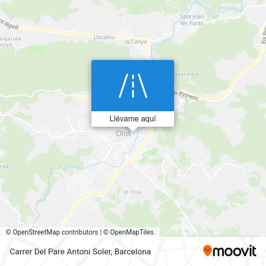 Mapa Carrer Del Pare Antoni Soler