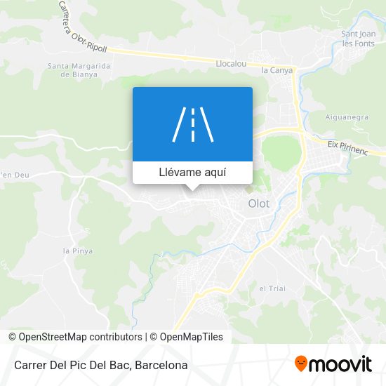 Mapa Carrer Del Pic Del Bac