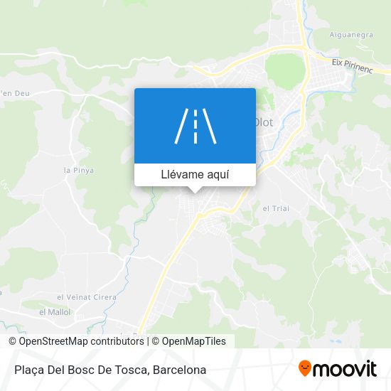 Mapa Plaça Del Bosc De Tosca