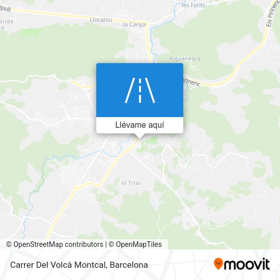 Mapa Carrer Del Volcà Montcal