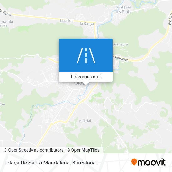 Mapa Plaça De Santa Magdalena