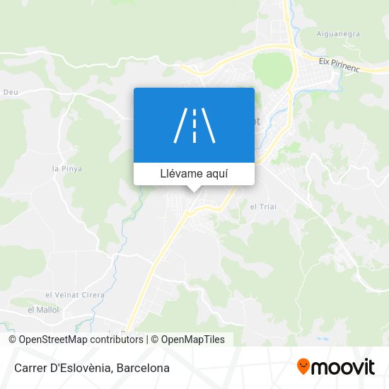 Mapa Carrer D'Eslovènia