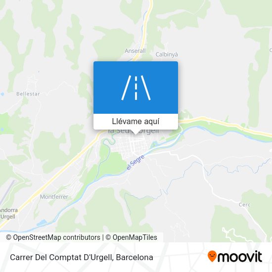 Mapa Carrer Del Comptat D'Urgell