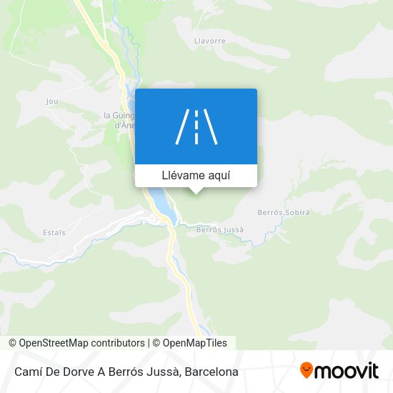 Mapa Camí De Dorve A Berrós Jussà