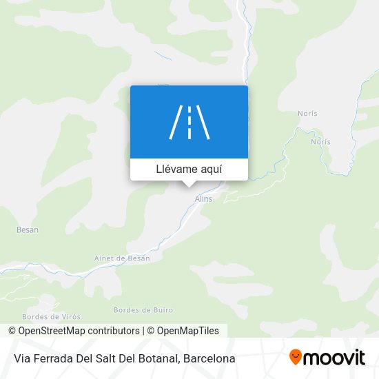 Mapa Via Ferrada Del Salt Del Botanal